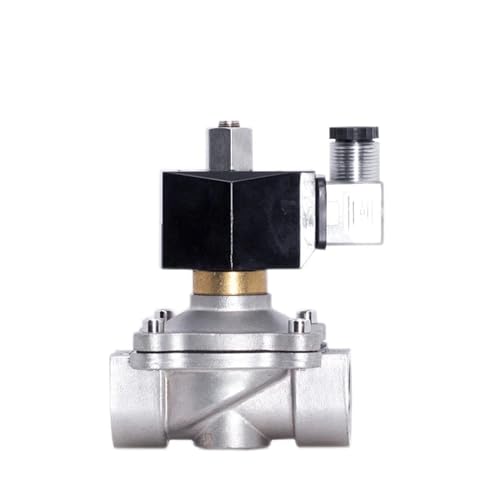 2,5 cm normalerweise offenes Edelstahl-Magnetventil, wasserdichtes Magnetventil mit LED-Stromanzeige, 24 V, 12 V, 220 V, 110 V (NPT-24 VAC-NBR-Seal) von BGWKIMXEP