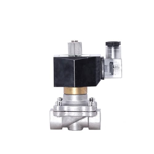 3/8 Zoll normalerweise offenes Edelstahl-Magnetventil IP65 Rohrsteuerschalter DN10 Elektrisches Wasserventil AC/DC 220 V 24 V 12 V (NPT-12 VDC) von BGWKIMXEP