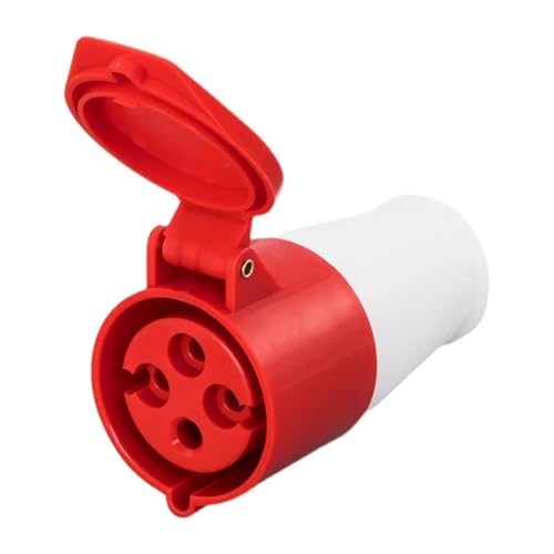 BGWKIMXEP 1 Stück 16A/32A Industrieller Stecker und Buchse Wasserdicht 3PIN 4PIN 5PIN IP44 Elektrischer Anschluss Wasserdicht Wandsteckdose (Coupler Connector,32A-5P) von BGWKIMXEP
