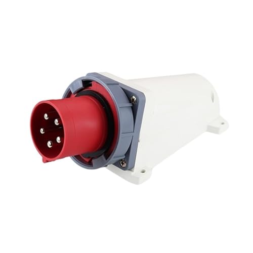 BGWKIMXEP 1 Stück IP67 Oberflächenmontage Verdeckter Industrie-Buchsenstecker 3-polig 4-polig 5-polig 63A/125A Wasserdichter Luftfahrt-Stecker(3p 63a Panel Plug) von BGWKIMXEP