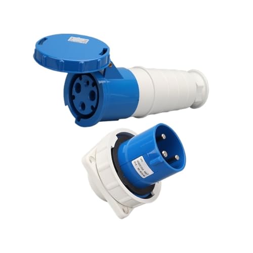 BGWKIMXEP 63A 3-adriger Stecker, verdeckter Stecker for die Luftfahrtindustrie, Aufputz-Steckdose(Concealed Plug Connecting Socket) von BGWKIMXEP