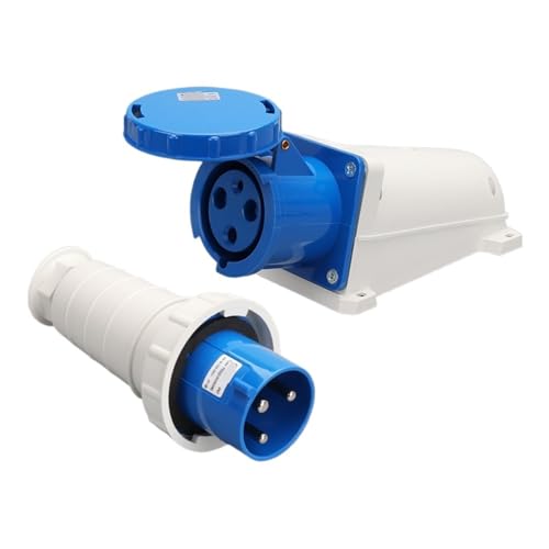 BGWKIMXEP 63A 3-poliger Industriestecker Aufputzsteckdose Schwachstrom(Plug Exposed Socket) von BGWKIMXEP