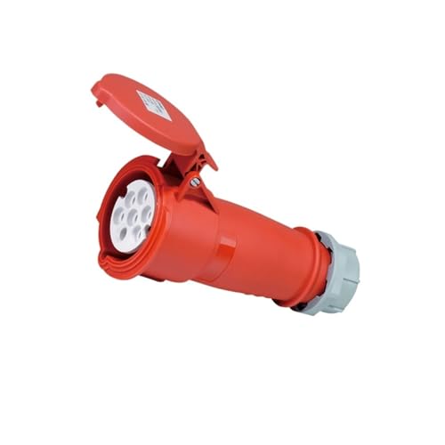 BGWKIMXEP IP44 CEE 7P 16A 32A Dreiphasiger Industrie-Luftfahrtstecker und -buchse Wasserdichter und staubdichter 7-Loch-Ölmaschinen-Schnittstellenstecker 400(Multicolor,16A) von BGWKIMXEP