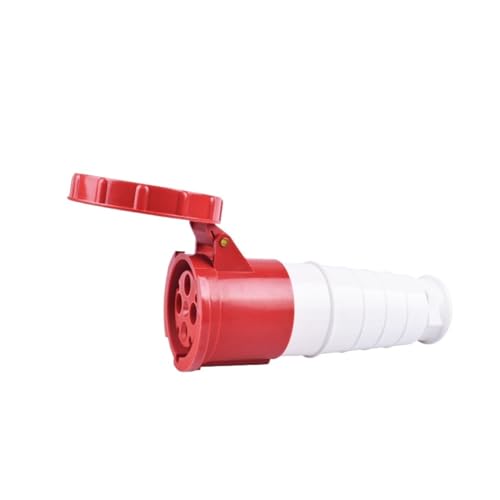 BGWKIMXEP IP67 63A/125A Industriestecker und -buchse 3P/4P/5P Wasserdichter elektrischer Anschluss Stromanschluss Industriestecker 220V 380V 415V(Coupler 4P 63A) von BGWKIMXEP