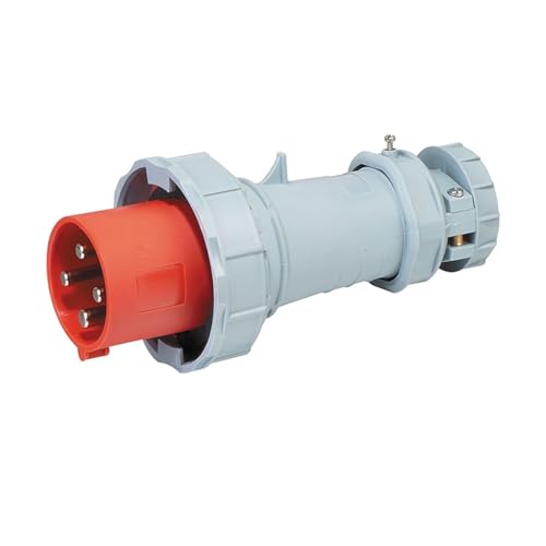 BGWKIMXEP IP67 Industriestecker und -buchse 3Pin 4Pin 5Pin 63A wasserdichte High-End-Wandsteckdose(Plug 4p) von BGWKIMXEP