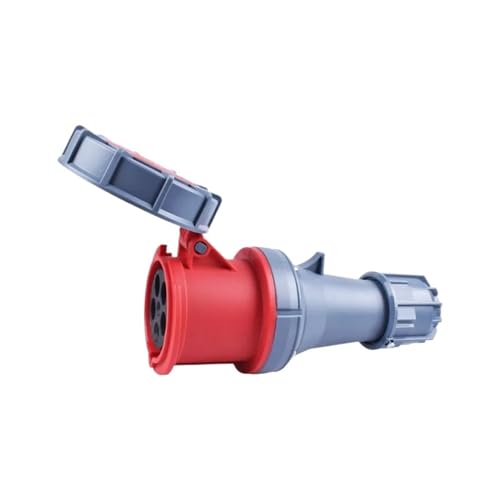 BGWKIMXEP IP67 Industriestecker und -buchse 63A 125A 3P/4P/5P PA66 Wandmontierte Steckdose Panelmontage Koppler 220V 250V 380V 415V(Coupler 63A 5P) von BGWKIMXEP