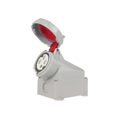 BGWKIMXEP IP67 wasserdichter Aviation-Steckeranschluss 4-adrig 16A dreiphasige explosionsgeschützte Industriesteckdose 220V(Surface Mounted Socket) von BGWKIMXEP