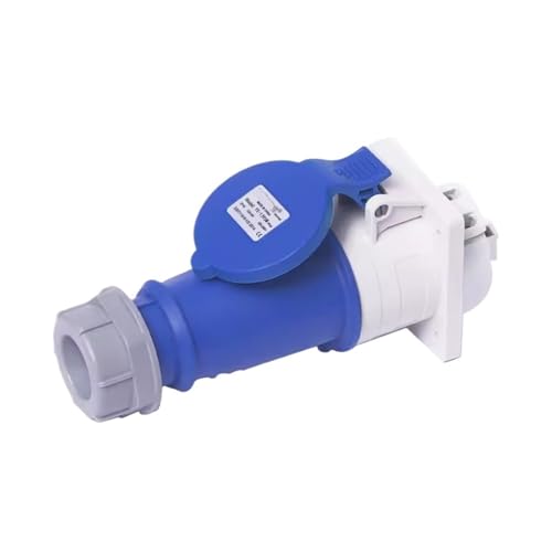 BGWKIMXEP Wasserdichter Industriestecker 3-adrig 32A explosionsgeschützter Luftfahrtstecker Stecker männlich und weiblich Docking 380V(Concealed Installation Set) von BGWKIMXEP
