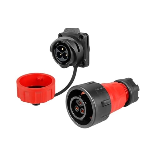 BGWKIMXEP YM24 M24 Wasserdichter 3-poliger Luftfahrt-Schweißstecker, Kabelanschluss, Eingangsstecker for Industrieanlagen KL4-4b(Female Plug Set2) von BGWKIMXEP