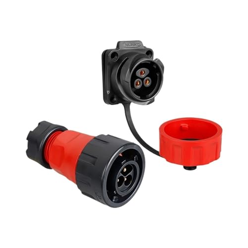 BGWKIMXEP YM24 M24 Wasserdichter 3-poliger Luftfahrt-Schweißstecker, Kabelanschluss, Eingangsstecker for Industrieanlagen KL4-4b(Male Plug Set2) von BGWKIMXEP