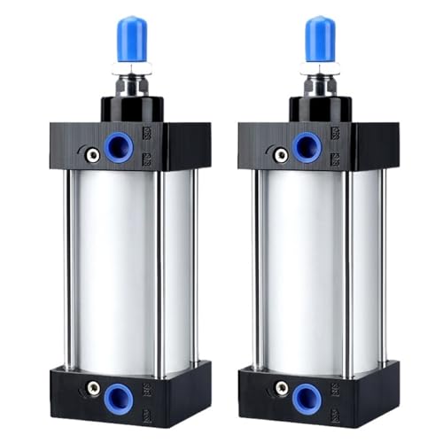 1 Stück SC32/40/50/63 mm Bohrung Standard Air Pneumatikzylinder Kolben Doppeltwirkend 25–150 mm Hub Aluminiumlegierung(Stroke 125mm,SC63 (Bore 63mm)) von BGZHTMG