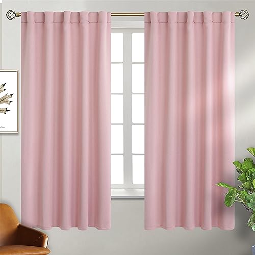 BGment Gardinenstangentasche und Rückengardinen für Schlafzimmer – wärmeisolierte Raumverdunkelungsvorhänge für Wohnzimmer, 2 Fenstervorhänge, 107,6 x 150,4 cm, Babyrosa BGment Gardinenstangentasche und Rückengardinen für Schlafzimmer – wärmeisolierte Raumverdunkelungsvorhänge für Wohnzimmer, 2 Fenstervorhänge, 107,6 x 150,4 cm, Babyrosa von BGment