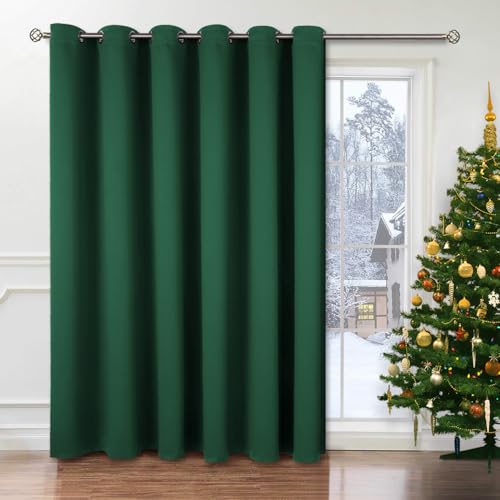 BGment Modischer Schiebetürvorhang 305,8 x 244,8 cm, breit, Thermo-Verdunkelungsvorhänge, Raumteiler, Fenstervorhang, 1 Paneel, Smaragd, 244 cm Länge x Breite 308 cm BGment Modischer Schiebetürvorhang 305,8 x 244,8 cm, breit, Thermo-Verdunkelungsvorhänge, Raumteiler, Fenstervorhang, 1 Paneel, Smaragd, 244 cm Länge x Breite 308 cm von BGment