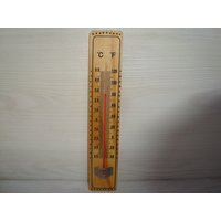 Vintage Thermometer, Indoor Outdoor Wand Thermometer, Holz Thermometer von BGvintageART