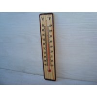 Vintage Thermometer , Indoor , Outdoor Thermometer, Wand Thermometer, Thermometer, Holz Aktiv von BGvintageART