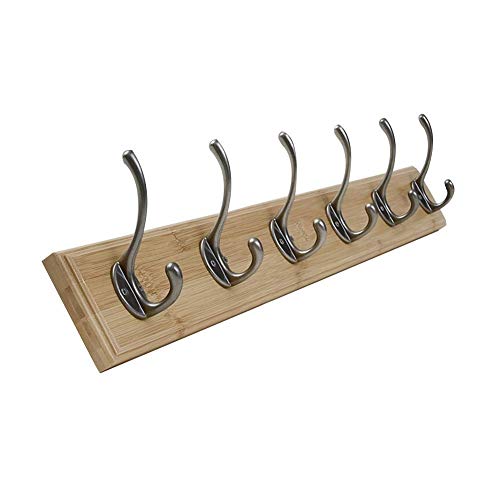 BHBXZZDB Cintres Garderobe, Flur Kleiderbügel Creative After Door Wandhalterung Kleidung Schlafzimmer Wohnzimmer Schrank Massivholz (Farbe: Holzfarbe, Größe: 74 * 8 * 1,2 cm) von BHBXZZDB