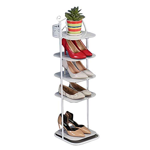 BHBXZZDB Mehrschichtiges Schuhregal für die Haushaltsmontage, Schlafsaal-Tür Multifunktionale Schuhablage (Farbe: Weiß, Größe: 7 Schichten) von BHBXZZDB