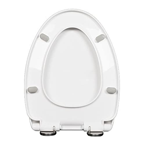 BHBXZZDB Toilettendeckel mit Absenkautomatik WC Sitz mit Abnehmbar, Toilettensitz mit Quick Release und Softclose Funktion Klodeckel, Weiß BHBXZZDB Toilettendeckel mit Absenkautomatik WC Sitz mit Abnehmbar, Toilettensitz mit Quick Release und Softclose Funktion Klodeckel, Weiß von BHBXZZDB