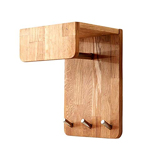 BHBXZZDB Wandgarderobe Wandgarderobe Wandgarderobe Einfache Wandgarderobe Massivholz Wandgarderobe (Größe: 20 * 20 * 30CM) von BHBXZZDB