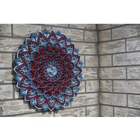 Wood Mandala Decor, Holzwandkunst, Einzigartiges Einweihungsgeschenk, Handgemachte Dekoration von BHDecorEU