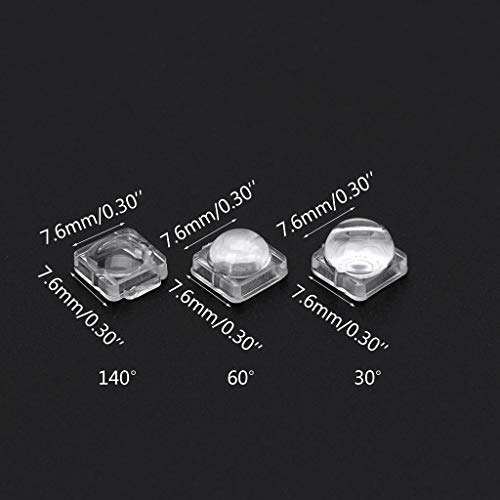 BHFYOB 100 Stück Objektiv für 5050 LED WS2812 APA102 WS2811 SK6812 30 60 140 Ree-Objektiv BHFYOB 100 Stück Objektiv für 5050 LED WS2812 APA102 WS2811 SK6812 30 60 140 Ree-Objektiv von BHFYOB