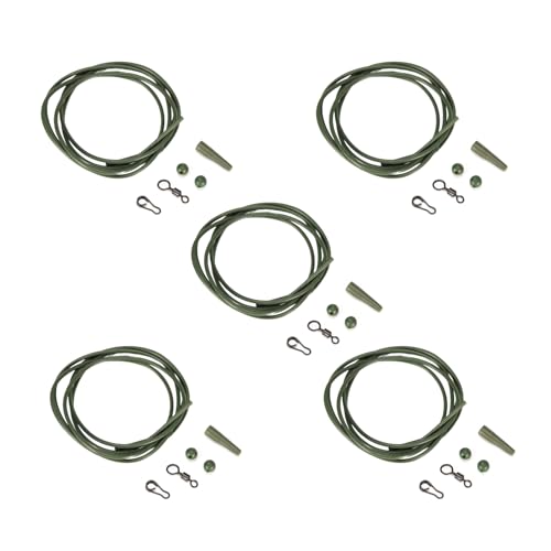 BHFYOB Rigged Tube Hubschrauber Set Up Tangles Leader Angelzubehör Set Angeln Hubschrauber Zubehör von BHFYOB