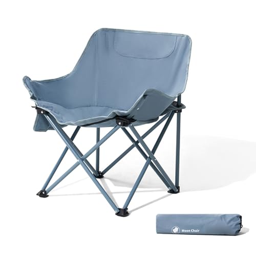 BHGLUZGBY Campingstühle Mit Tragetasche Tragbar Zusammenklappbar Leicht Für Picknick Wandern Angeln Unterstützt 220lbs-Blue von BHGLUZGBY