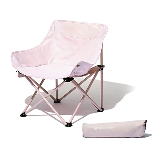 BHGLUZGBY Campingstühle Mit Tragetasche Tragbar Zusammenklappbar Leicht Für Picknick Wandern Angeln Unterstützt 220lbs-Pink von BHGLUZGBY
