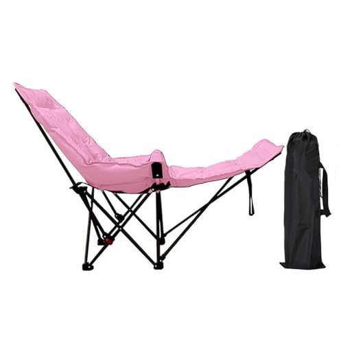 BHGLUZGBY Campingstühle Verstellbare Rückenlehne Tragbar Zusammenklappbar Abnehmbare Fußstütze Liegend Für Angeln Wandern Picknick Strand-Pink BHGLUZGBY Campingstühle Verstellbare Rückenlehne Tragbar Zusammenklappbar Abnehmbare Fußstütze Liegend Für Angeln Wandern Picknick Strand-Pink von BHGLUZGBY