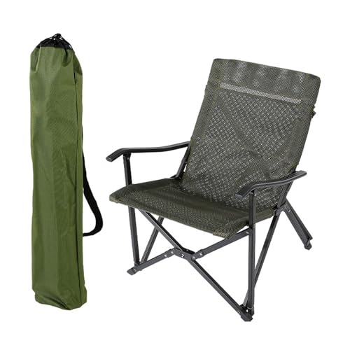 BHGLUZGBY Campingstuhl Hoher Rückenlehne Klappbar Netzstoff Liegefunktion Für Strandpicknicks Im Freien Angeln Unterstützt 150kg-Green BHGLUZGBY Campingstuhl Hoher Rückenlehne Klappbar Netzstoff Liegefunktion Für Strandpicknicks Im Freien Angeln Unterstützt 150kg-Green von BHGLUZGBY