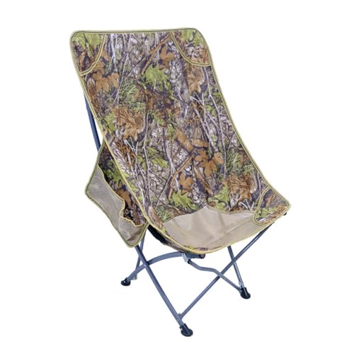 BHGLUZGBY Campingstuhl Leicht Zusammenklappbar Tragbar Außenbereich Für Reisen Strand Picknick Wandern Strapazierfähig 130kg Tragkraft-Camouflage von BHGLUZGBY