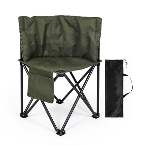 BHGLUZGBY Campingstuhl Zusammenklappbar Tragbar Außenbereich Leicht Mit Seitentaschen Für Wandern Picknick Strand Reisen-Green||L von BHGLUZGBY