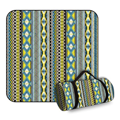 BHGLUZGBY Picknickdecke Faltbar Wasserdicht Außenbereich Campingmatte Für Park Gras Wandern Reisen Familienkonzerte-Black von BHGLUZGBY