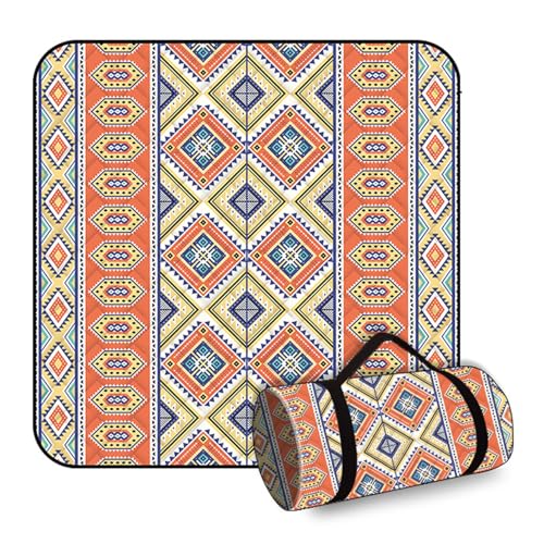 BHGLUZGBY Picknickdecke Wasserdicht 5-lagig Dicke Strandmatte Mit Tragegriff Maschinenwaschbar Für Camping Im Freien-Orange BHGLUZGBY Picknickdecke Wasserdicht 5-lagig Dicke Strandmatte Mit Tragegriff Maschinenwaschbar Für Camping Im Freien-Orange von BHGLUZGBY