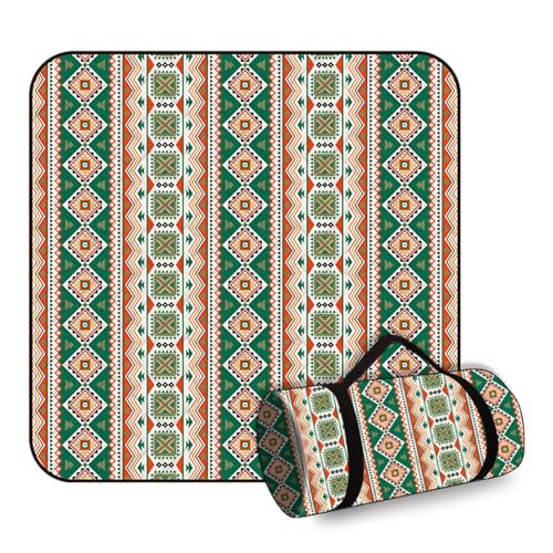 BHGLUZGBY Picknickdecke wasserdichte Campingmatte Mit Tragegriff Waschbarer Mehrzweck Outdoor Teppich Für Reisepark-Green von BHGLUZGBY