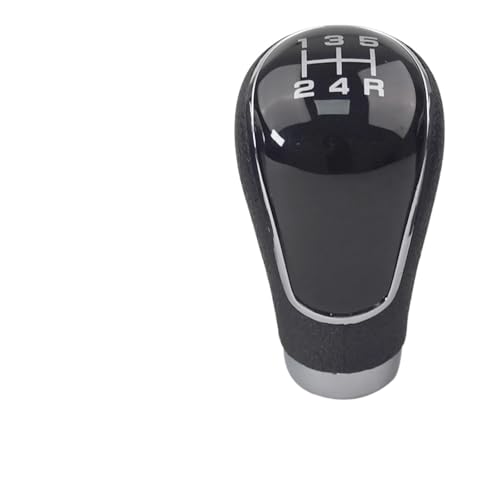 BHGMGEBLV Schaltknäufe Für Mitsubishi Für OUTLANDER EX GRANDIS Lancer-ex Auto 5 6 Geschwindigkeit Manuelle Stick Schaltknauf Hebel Shifter Schalthebelmanschetten(Black-5R Speed) von BHGMGEBLV