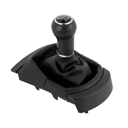 BHGMGEBLV Schaltknäufe Für Seat Ibiza 2002 2003 2004 2005 2006 2007 2008 5/6 Geschwindigkeit Auto-Styling Schalthebel Schaltknauf Leder Boot Schalthebelmanschetten(6 Speed) von BHGMGEBLV