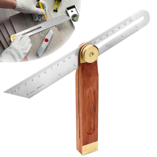 Multi Winkelschmiege Verstellbarer Multifunktionswinkel T-Fase 200 mm, Schmiege Winkelmesser Verstellbarer Winkel mit Feststellfunktion Gehrmaß Winkel Multi Winkelschmiege Verstellbarer Multifunktionswinkel T-Fase 200 mm, Schmiege Winkelmesser Verstellbarer Winkel mit Feststellfunktion Gehrmaß Winkel von BHHTBB
