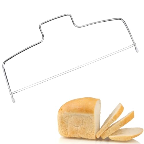 BHIPKOT 1 Profi-Edelstahl-Kuchenschneider, Doppel-Draht-Wellenschneider, Drahtabisolierer von BHIPKOT