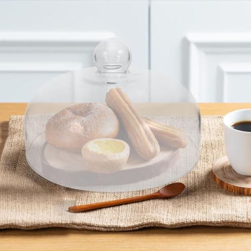 BHKERUZ Glas-Kuchenabdeckung, Runder Glasglocken-Dom, Durchsichtige Kuchenabdeckung, Lebensmittelplattenabdeckung, Plattenabdeckung Für Selbstgebackene Kuchen, Dessertpräsentation,23cm BHKERUZ Glas-Kuchenabdeckung, Runder Glasglocken-Dom, Durchsichtige Kuchenabdeckung, Lebensmittelplattenabdeckung, Plattenabdeckung Für Selbstgebackene Kuchen, Dessertpräsentation,23cm von BHKERUZ