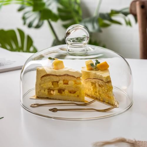 BHKERUZ Glas Kuchenhaube Transparent Tellerhaube Speiseglocke Abdeckhauben Fliegenhaube Lebensmittel Restaurant Küche Kuchen Glashaube Käseglocke Tortenglocke,13cm BHKERUZ Glas Kuchenhaube Transparent Tellerhaube Speiseglocke Abdeckhauben Fliegenhaube Lebensmittel Restaurant Küche Kuchen Glashaube Käseglocke Tortenglocke,13cm von BHKERUZ