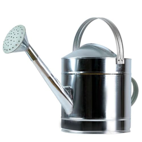 BHKERUZ Verzinkte Gießkanne Aus Metall Mit Brauseaufsatz Und Extra Langem Tülle Für Garten Balkon Zimmerpflanzen Indoor Outdoor Bewässerung Robust Und Langlebig,18L von BHKERUZ