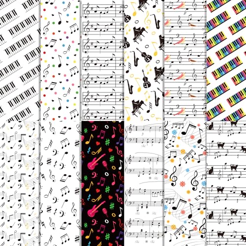 24 Blatt Musiknoten Muster Papier 30,5 x 30,5 cm Musiknoten Scrapbook Papier Block Doppelseitiges Musik Klavier gemustert Dekorative Bastelpapier Musiknoten Taschentuch Scrapbooking Supplies Papiere 24 Blatt Musiknoten Muster Papier 30,5 x 30,5 cm Musiknoten Scrapbook Papier Block Doppelseitiges Musik Klavier gemustert Dekorative Bastelpapier Musiknoten Taschentuch Scrapbooking Supplies Papiere von BHNACIER