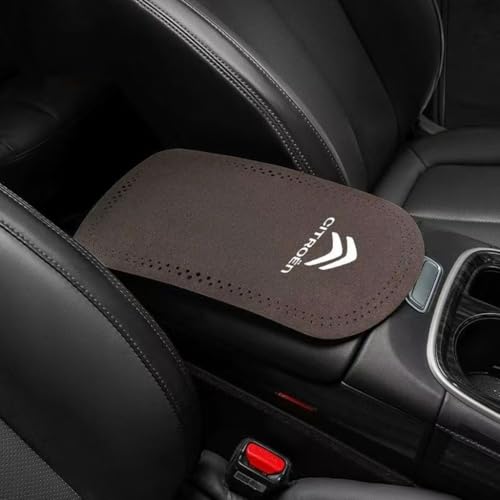 BHNRXQNJ Auto Mittelkonsole Pad für Citroen Jumpy M Jumpy XS Multispace XL,Armlehne Box Erhöhung Pad Armlehne Abdeckung Kissen Decor Zubehör,Brown von BHNRXQNJ