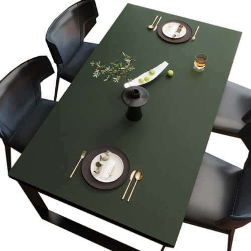 BHOMTY PU Tischdecken Tischfolie Multifunktionale Tischunterlage Wasserdicht Geeignet für Esstisch, Büroschreibtisch, Studentenschreibtisch Dunkelgrün 80 * 180cm BHOMTY PU Tischdecken Tischfolie Multifunktionale Tischunterlage Wasserdicht Geeignet für Esstisch, Büroschreibtisch, Studentenschreibtisch Dunkelgrün 80 * 180cm von BHOMTY