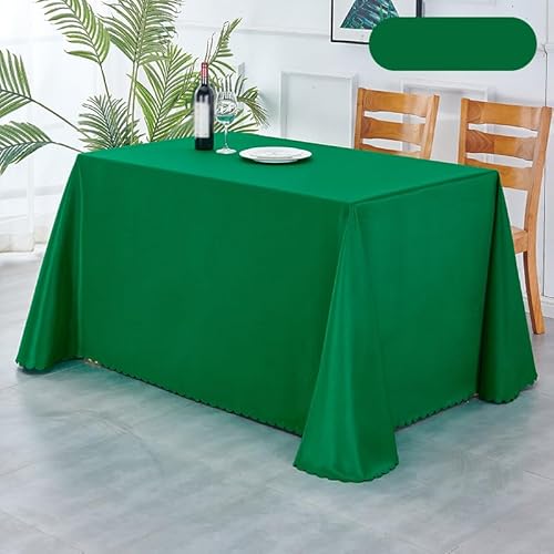 BHOMTY Rechteckige Tischdecke aus Polyester Für Tischdekorationen für Hochzeit, Party, Business und Konferenz. Maschinenwaschbar, Grün B 140 * 140 cm BHOMTY Rechteckige Tischdecke aus Polyester Für Tischdekorationen für Hochzeit, Party, Business und Konferenz. Maschinenwaschbar, Grün B 140 * 140 cm von BHOMTY