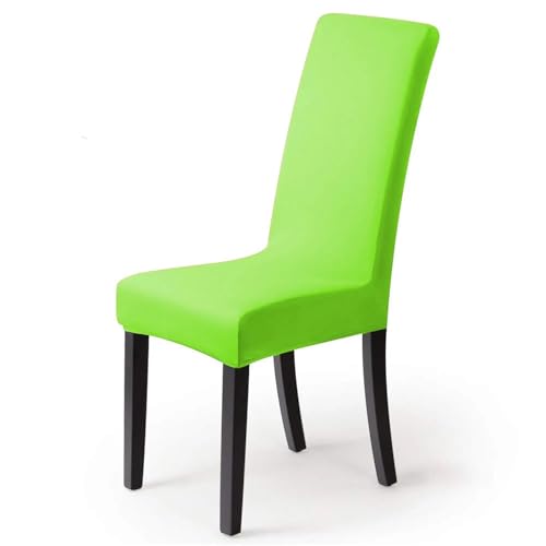 BHOUTY Stuhlhussen Abnehmbarer Schonbezug for Sitz, Stuhl, Spandex, Küchenbezug for Bankett, Hochzeit, Abendessen, Restaurant Stuhlbezug(Green) von BHOUTY