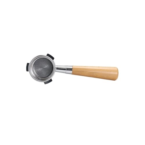 54 Mm Kaffee-Siebträger Ohne Boden, Kompatibel Mit Breville Sage, 870 878 880 Mit Austauschbarem Filterkorb, Barista-Zubehör For Die Küche Zu Hause(54MM Beech Wood) von BHVGPVNZF