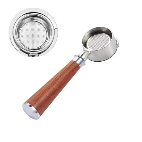 58 MM, Kompatibel For GAGGIA, Kaffee Bodenloser Siebträger Holzgriff Ersatz Barista Espresso Maker Cafe Maschinen Zubehör(A1) von BHVGPVNZF