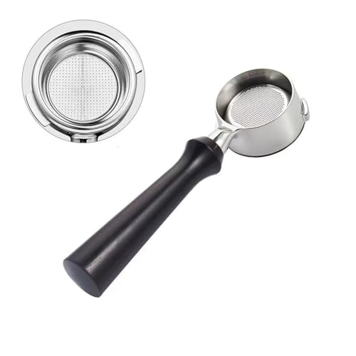 58 MM, Kompatibel For GAGGIA, Kaffee Bodenloser Siebträger Holzgriff Ersatz Barista Espresso Maker Cafe Maschinen Zubehör(F2) von BHVGPVNZF
